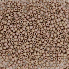 Miyuki rocailles Perlen 15/0 - Opaque glazed frosted rainbow lavender 15-4694